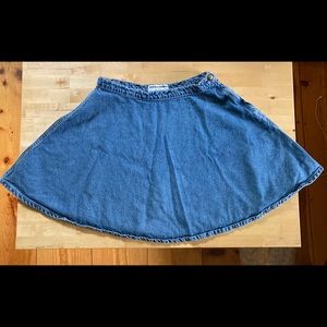 American Apparel denim circle skirt XL